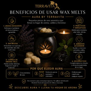 aura | wax melts | sándalo