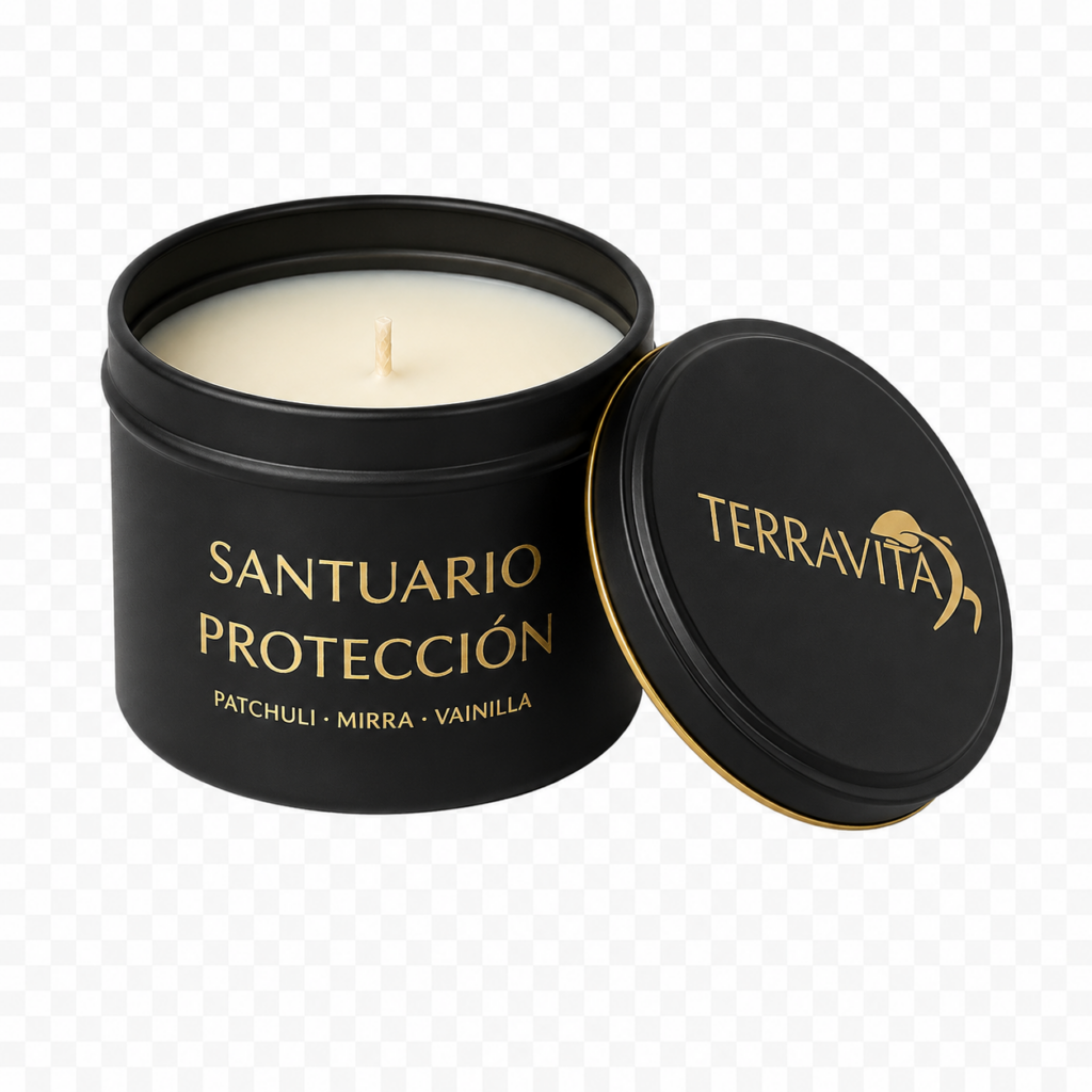 santuario abundancia | vela aromatica de palo santo
