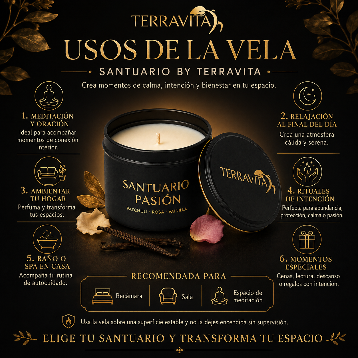 santuario abundancia | vela aromatica de palo santo santuario abundancia | vela aromatica de palo santo