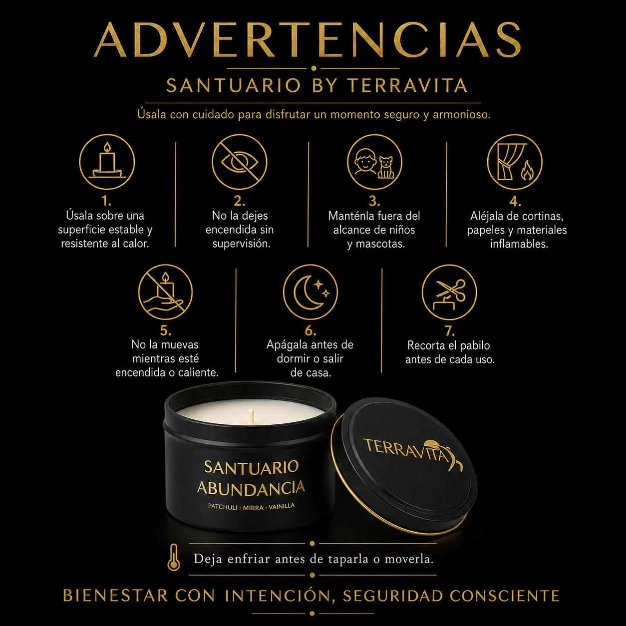 santuario abundancia | vela aromatica de palo santo santuario abundancia | vela aromatica de palo santo