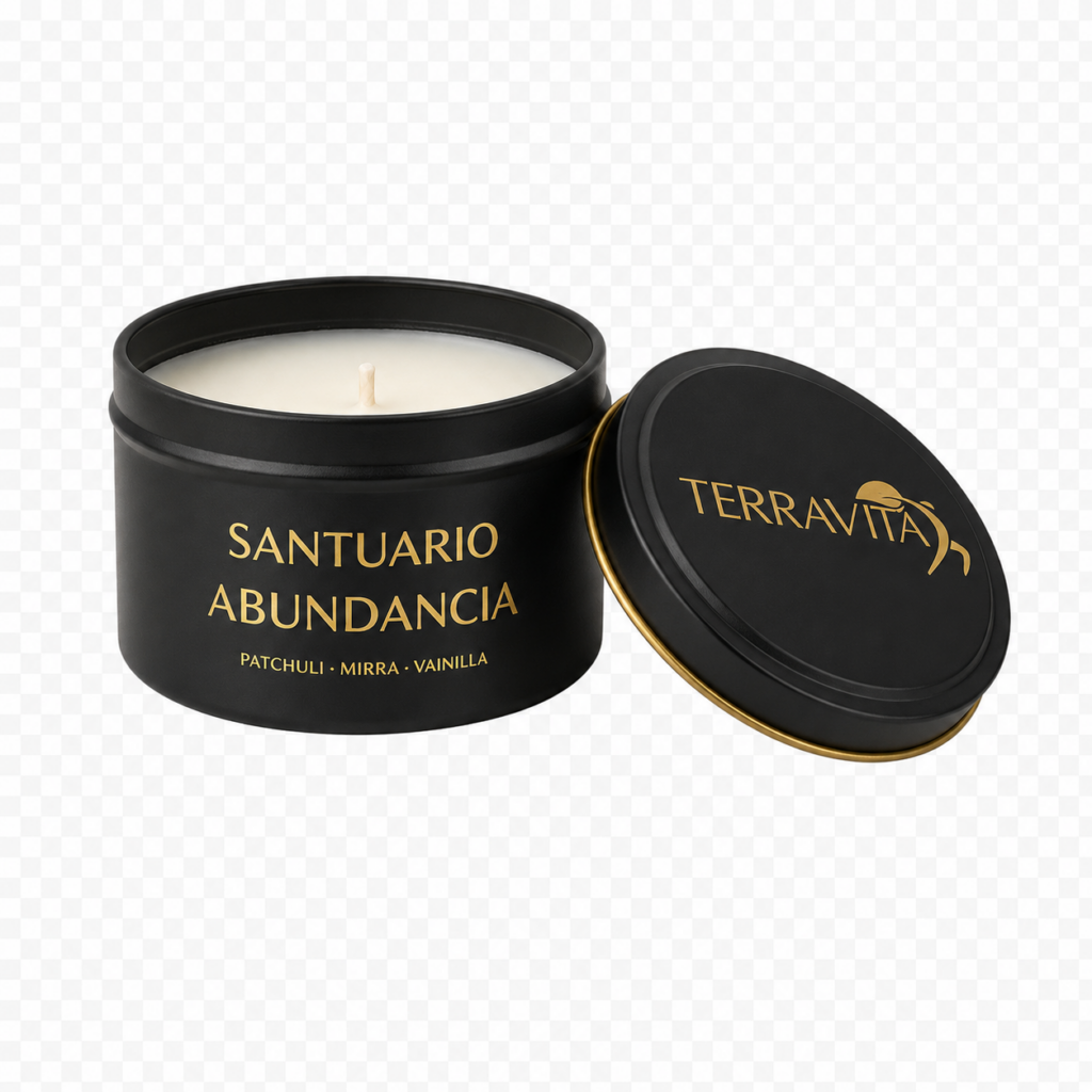 Ritual - Velas de masajes santuario abundancia | vela aromatica de patchuli, mirra y vainilla